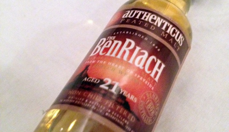 The BenRiach «Authenticus Peated» – 21 yrs